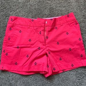 British Khaki anchor patterned shorts